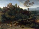 欧洲12-19世纪油画五_DUGHET, Gaspard - Imaginary Landscape with Buildings in Tivoli